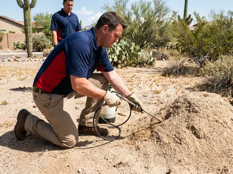 Desert Fire Ant Mound Elimination in Tucson, AZ